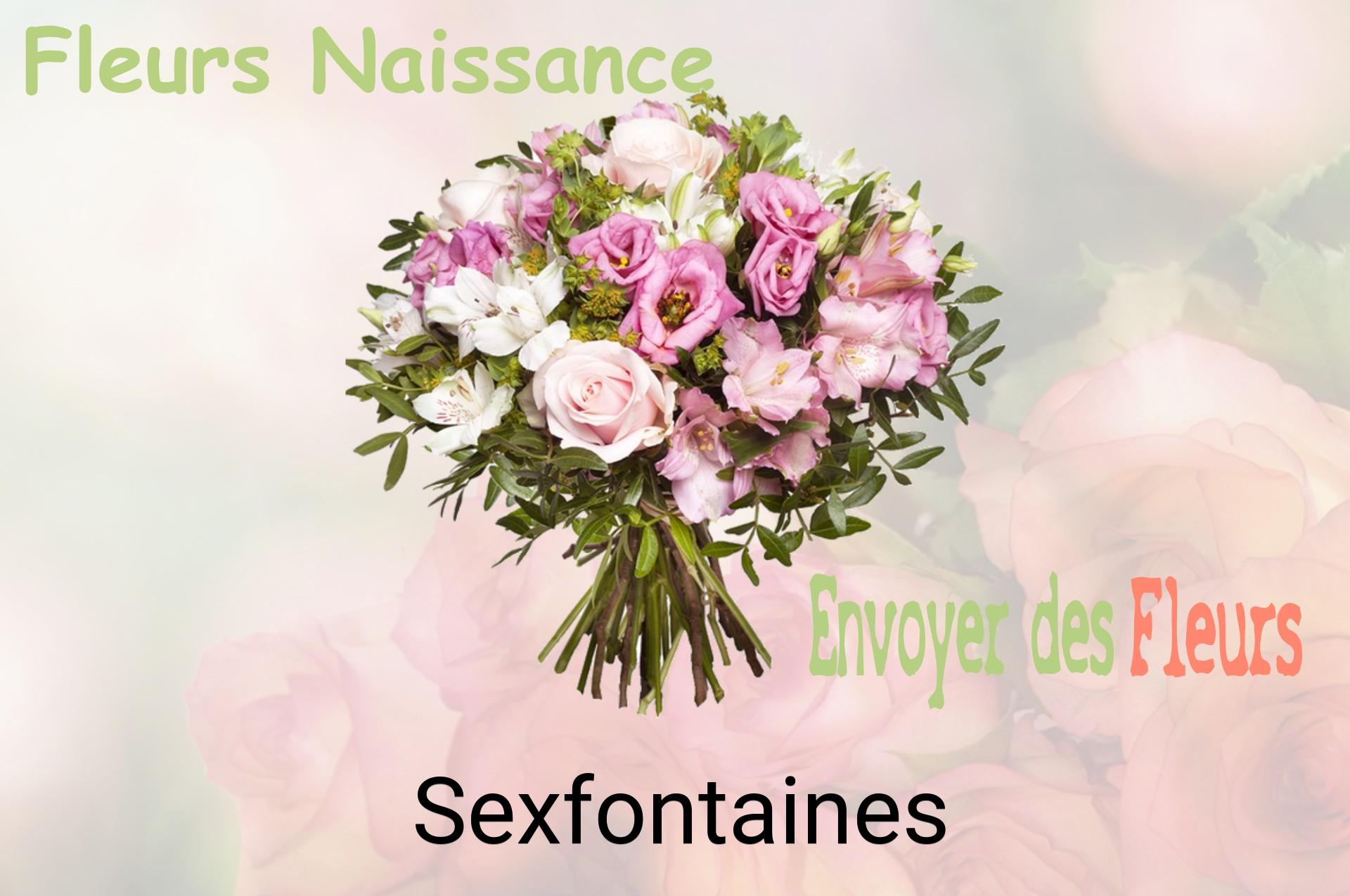 Bouquet de fleurs de naissance livré à Sexfontaines